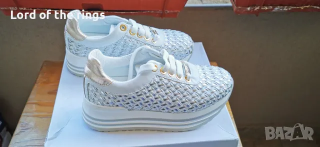 Оригинални маркови дамски кожени сникърси BALDININI TREND - 37 номер, снимка 2 - Маратонки - 49934605