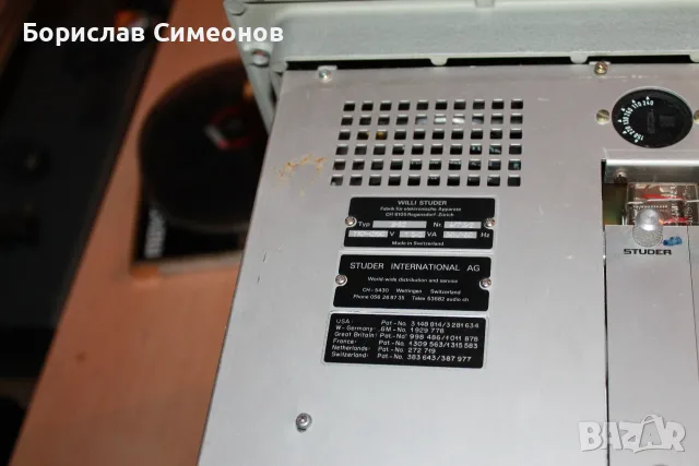 Ролков магнетофон STUDER A62, снимка 9 - Декове - 55740591