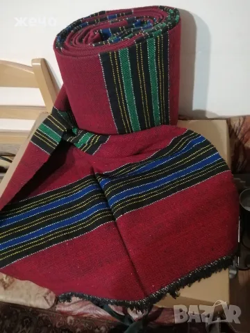 Вълнен ръчно тъкан плат, снимка 2 - Антикварни и старинни предмети - 56330031