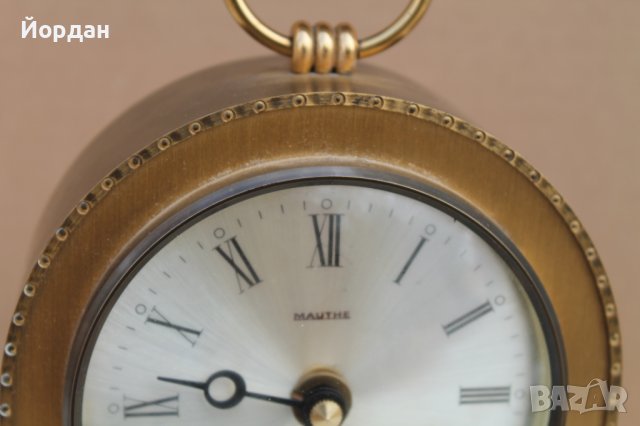 Немски настолен кварц Мауте часовник , снимка 2 - Антикварни и старинни предмети - 37502790