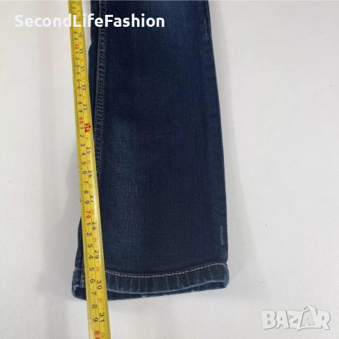 Дамски тесни дънки Oxbow Straight Fit, размер 27, ниска талия, тъмносини, снимка 6 - Дънки - 53274566