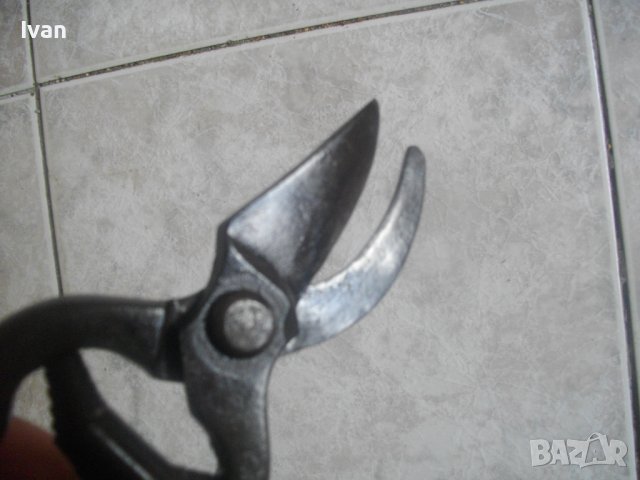Български Стар Ръчно Кован Сатър 290мм/Стара Овощарска/Лозарска  Ножица 220мм-Ретро/Винтидж, снимка 17 - Други инструменти - 36952374