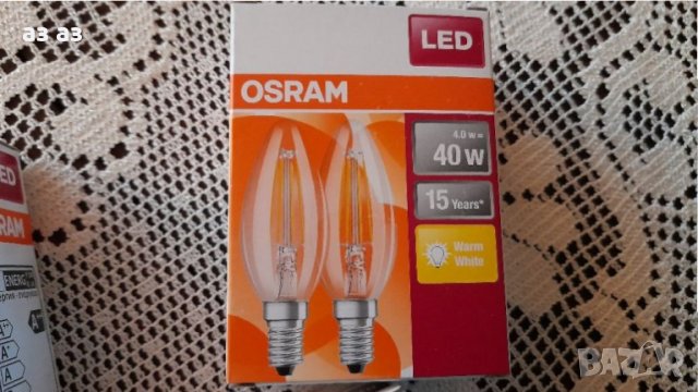 Osram led крушка- А++/4W/230V/2700K, снимка 4 - Крушки - 35446581