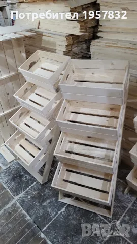 Дървени стелажи за магазини, за плод и зеленчук , търговско оборудване , щанд, снимка 7 - Стелажи и щандове - 48856087