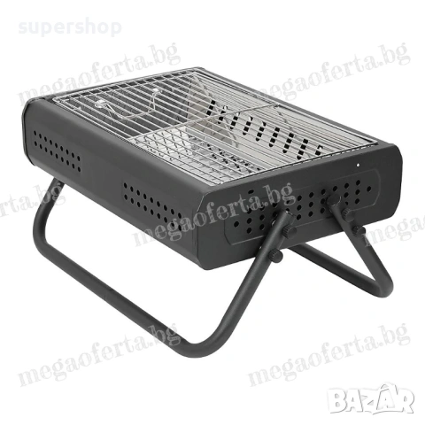 Преносима скара на дървени въглища, сгъваемо барбекю с вентилация, снимка 10 - Барбекюта - 54133801