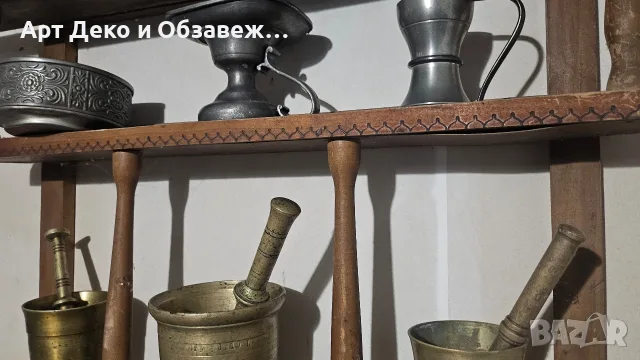 Стара дървена етажерка, снимка 6 - Етажерки - 56488905