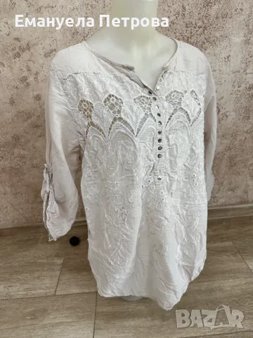 Дамска ежедневна риза с бродерия