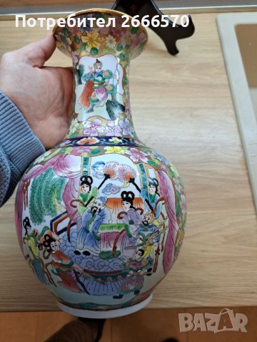 Китайска ваза Китайски порцелан , снимка 5 - Антикварни и старинни предмети - 38411403