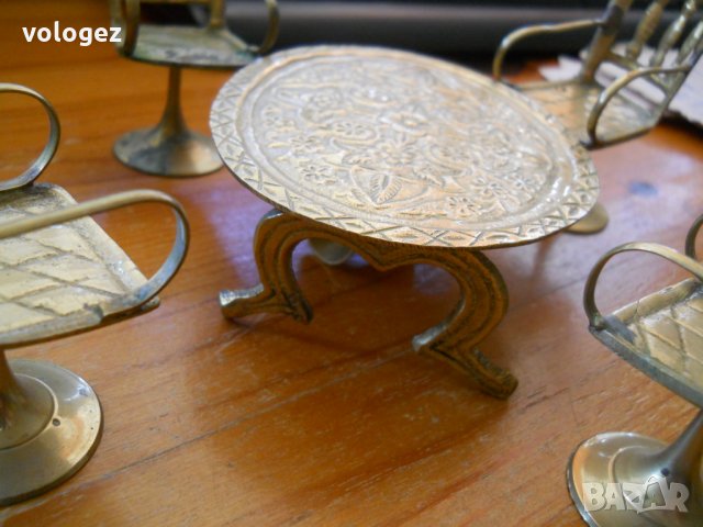 Бронзов арабски кухненски комплект - (миниатюра), снимка 5 - Антикварни и старинни предмети - 31548523