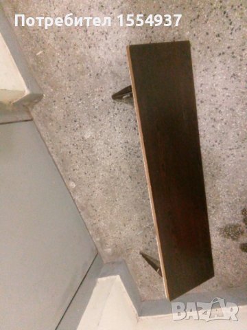 Рафт за стена, венге, плюс два носача