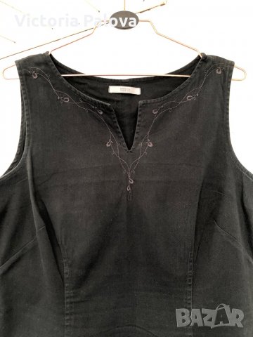 Черна рокля MARKS&SPENCER ,памук, снимка 4 - Рокли - 29439247