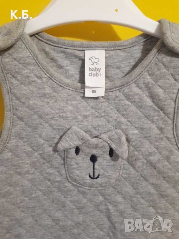 Плътно гащеризонче ,,Baby club" р-р 68, снимка 2 - Бебешки гащеризони - 31541913