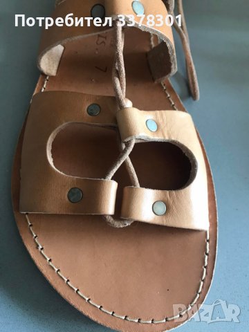 Сандали от естествена кожа Klimatsakis, снимка 2 - Сандали - 37145073