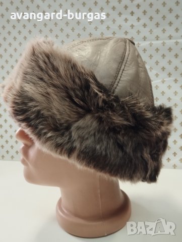 Дамска кожена шапка - 2 avangard-burgas, снимка 1 - Шапки - 44242149