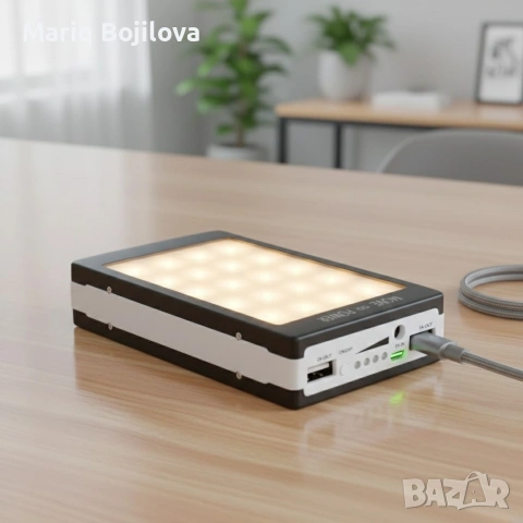 Соларна външна батерия, Power Bank 80000 mAch, външна батерия за GSM + 20 LED, снимка 3 - Други стоки за дома - 53367351