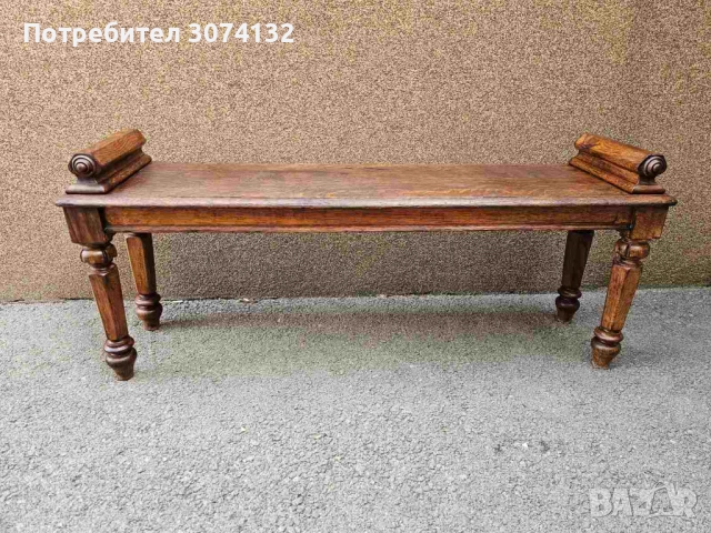 Масивна дъбова пейка