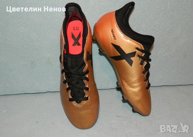 бутонки  adidas X 17.3 Fg Jr CP8990 gold golden номер 36.37,38 