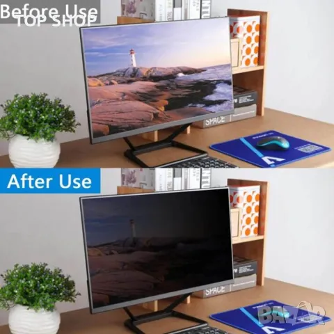 ASHATA 23-инчов компютърен филтър за поверителност на екрана, 16:9, снимка 2 - Друга електроника - 49522718