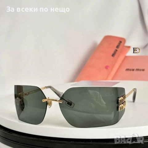 Miu Miu Слънчеви Очила С UV400 Защита С Кутия И Калъф Миу Миу - Наличми Различни Цветове Код SK60, снимка 6 - Слънчеви и диоптрични очила - 52474856