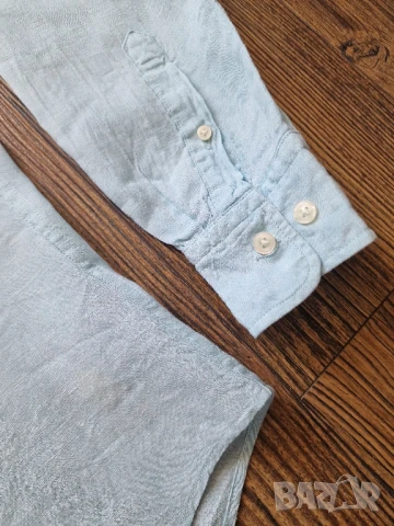 Страхотна мъжка риза UNIQLO размер S , 100% лен , снимка 5 - Ризи - 51018974