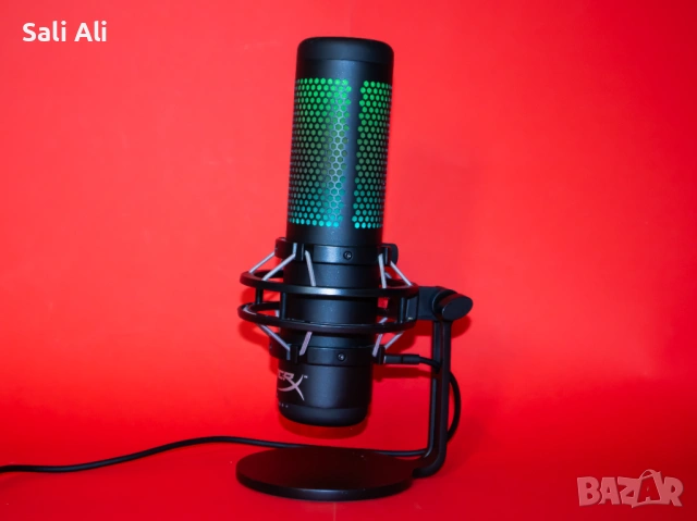 HyperX QuadCast S RGB Микрофон Геймърски USB Mic PC PS4 PS5 Mac, снимка 9 - Микрофони - 53055935