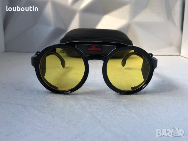 Carrera Мъжки слънчеви очила с кожа кръгли, снимка 3 - Слънчеви и диоптрични очила - 40539667