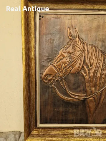 Страхотна голяма антикварна колекционерска медна картина пано , снимка 7 - Антикварни и старинни предмети - 47410531