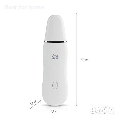 Ултразвуков пилинг апарат VITALmaxx | Почистване на лице и вибрационен масаж с ултразвукова технолог, снимка 6 - Други - 42210774