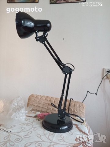 лампа шарнирна,Работна Лампа шарнирна,подвижна, Настолна лампа,за бюро,маса,тезгях,струг,, снимка 10 - Настолни лампи - 44404521