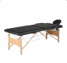 четирисекторна дървена козметична масажна кушетка четирисекционна черен цвят, снимка 5