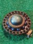 СТАРА РЕТРО АРТ ДЕКО СКЪПОЦЕННА БРОШКА НАКИТ БИЖУ ОБЕЦА КЛИПС БРОНЗ 23775, снимка 4