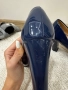 Дамски тъмно сини токчета, снимка 6