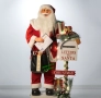Музикална фигура на Дядо Коледа с LED светлини -100 см./Дядо Коледа с пощенска кутия и писма, снимка 1