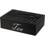 Стилна кутия за чай в черен цвят , снимка 1 - Аксесоари за кухня - 42512574