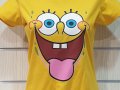 Нова дамска тениска с дигитален печат Спондж боб, снимка 3