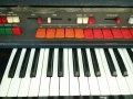 стар, ретро, винтидж професионален електронен синтезатор -орган WILGA, клавир, ел. орган, пиано, снимка 6