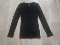 ДАМСКИ ЧЕРНИ БЛУЗИ, снимка 1 - Блузи с дълъг ръкав и пуловери - 44514764