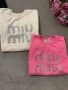 овърсайз памучна блуза miu miu , снимка 3
