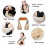 Модели 2022 Черен,Сив и Меден Шиацу масажор-масаж с 6 копчета Black Edition █▬█ █ ▀█▀, снимка 2