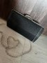 Дамска чанта клъч с фин блясък в черен цвят, снимка 4