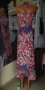 УНИКАЛНО КРАСИВА дълга рокля на цветя с променящо се деколте, снимка 7