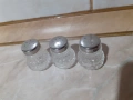 Комплект малки стъклени солнички 3 бр., снимка 4