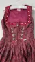 burgundy dirndl paisley pattern, снимка 2