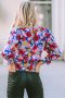 Дамска блуза с дълъг ръкав и флорален принт, 100% памук, снимка 3