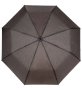 Разделен автоматичен кафяв черен зиг заг чадър за дъжд 31 см