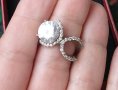 Изумителен сребърен пръстен проба 925 и житен клас , снимка 1 - Пръстени - 42322144