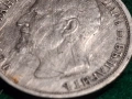 1 Лев 1913 България Фердинанд I Сребро, снимка 7