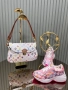 Louis Vuitton Gucci Комплект Дамска Чанта и Дамски Маратонки - Различни Цветове И Модели Код SK409, снимка 8