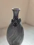 Дизайнерска сива ваза, снимка 2