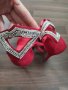 Червени Дамски Обувки на ток, снимка 5